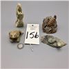 Image 8 : Group of 4 Reptile and Scorpion Fetishes