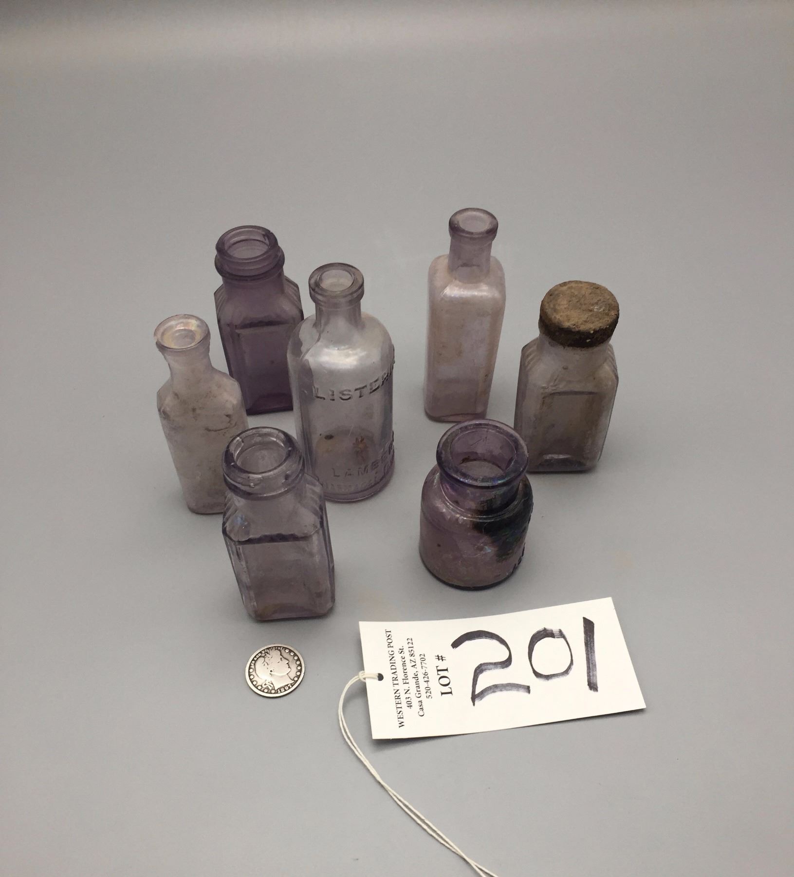 Group of Antique Glass Jars and Bottles