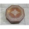 Image 1 : A North African inlaid hardwood octagonal box, an oak collector's chest (a.f.) and hat stretcher....