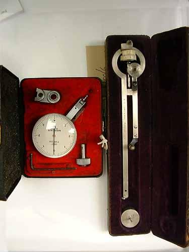 Three cased planimeters; a Mercer micrometer; and sundry technical ...