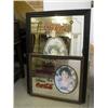 Image 1 : Two modern Coca Cola advertising mirrors, framed....