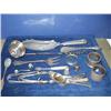 Image 1 : A quantity of silver flatware and napkin rings, including a toddy ladle and fish slice....