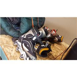 THREE PAIR OF ROLLER BLADES