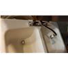 Image 2 : FIBRE GLASS DOUBLE SINK W/ TAPS