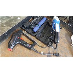 ANGLE GRINDER AND ELECTRIC STAPLER AND ELECTRIC SCREWDRIVER