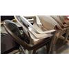 Image 3 : 2 BROWN AND WHITE PATIO CHAIRS
