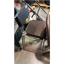 2 BLACK BAR STOOLS