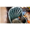 Image 2 : 4 GREEN PATIO CHAIRS