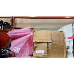 3 BOXES OF BUBBLE WRAP BAGS