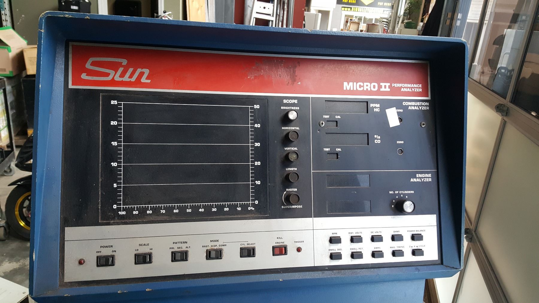SUN MICRO 2 PERFORMANCE ANALYZER AND MODULAR GAS ANALYZER ON ROLLING ...