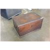 Image 1 : ANTIQUE WOOD TRUNK WITH KEYS