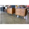 Image 1 : PAIR OF 2 DRAWER NIGHTSTANDS