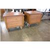 Image 2 : PAIR OF 2 DRAWER NIGHTSTANDS