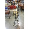 Image 2 : WELDED CHAIN SIGN HOLDER AND VINTAGE METAL STAND