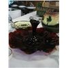 Image 2 : TRAY OF ESTATE RUBY GLASS AND COLLECTIBLE ITEMS
