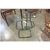 Image 2 : 2 SMALL BLACK GLASS ENDTABLES