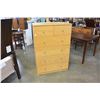 Image 1 : 6 DRAWER MAPLE HIGHBOY DRESSER