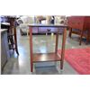 Image 2 : MAHOGANY ONE DRAWER TELEPHONE TABLE