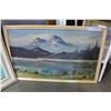 Image 2 : THREE SIGNED AND FRAMED OIL PANTING ON BOARD