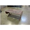 Image 2 : ANTIQUE LEATHER TOP DUNCAN PHYFFE DROPSIDE COFFEE TABLE
