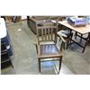 Image 1 : VINTAGE LEATHER SEAT ARM CHAIR