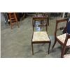 Image 2 : GATE LEG DROP LEAF DINING TABLE W/ 3 CHAIRS VINTAGE