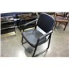 Image 2 : 2 BLACK LEATHER OFFICE CHAIR