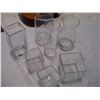 Image 1 : LARGE LOT OF DECORATIVE GLASS VASES