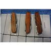 Image 2 : TRAY OF NEW WOOD POCKET KNIVES