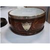 Image 2 : VINTAGE CANDLE STICKS WOOD BOWL DISH AND TRENCH ART