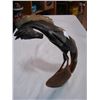Image 1 : CARVED HORN HORSE FIGURE