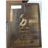 Image 1 : ANTIQUE FRAMED PRINT OF CHILD