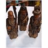 Image 2 : 3 WOOD CARVED EASTERN FIGURES