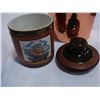 Image 2 : RETRO COPPER ICE BUCKET AND LEATHER CICARETTE HUMIDOR