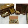 Image 2 : 2 MUSICAL JEWELERY BOXES AND ONYX CASE W/ CONTENTS