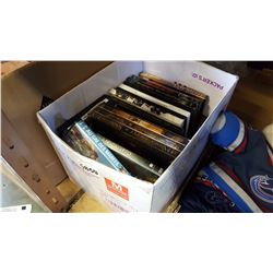 BOX OF DVDS
