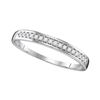 0.11 CTW Diamond Wedding Ring 10KT White Gold - REF-14Y9X