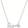 0.15 CTW Diamond Love Pendant 10KT Yellow Gold - REF-16H4M