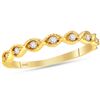 Image 1 : 0.10 CTW Diamond Stackable Ring 14KT Yellow Gold - REF-22N4F