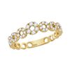 0.33 CTW Diamond Circles Stackable Ring 10KT Yellow Gold - REF-28H4M