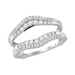 0.49 CTW Diamond Ring 14KT White Gold - REF-67X4Y