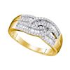 0.65 CTW Diamond Fashion Ring 10KT Yellow Gold - REF-41F9N