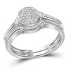 0.25 CTW Diamond Bridal Wedding Engagement Ring 10KT White Gold - REF-26M9H