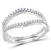 Image 1 : 0.25 CTW Diamond Ring 14KT White Gold - REF-30X2Y
