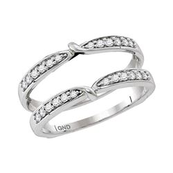 0.25 CTW Diamond Ring 14KT White Gold - REF-44K9W