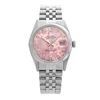 Image 1 : Rolex Pre-owned 36mm Mens Pink Flower Dial Stainless Steel - REF-450M2R