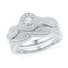 0.50 CTW Diamond Bridal Wedding Engagement Ring 10KT White Gold - REF-52Y4X