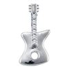 0.05 CTW Diamond Guitar Music Pendant 10KT White Gold - REF-7X4Y