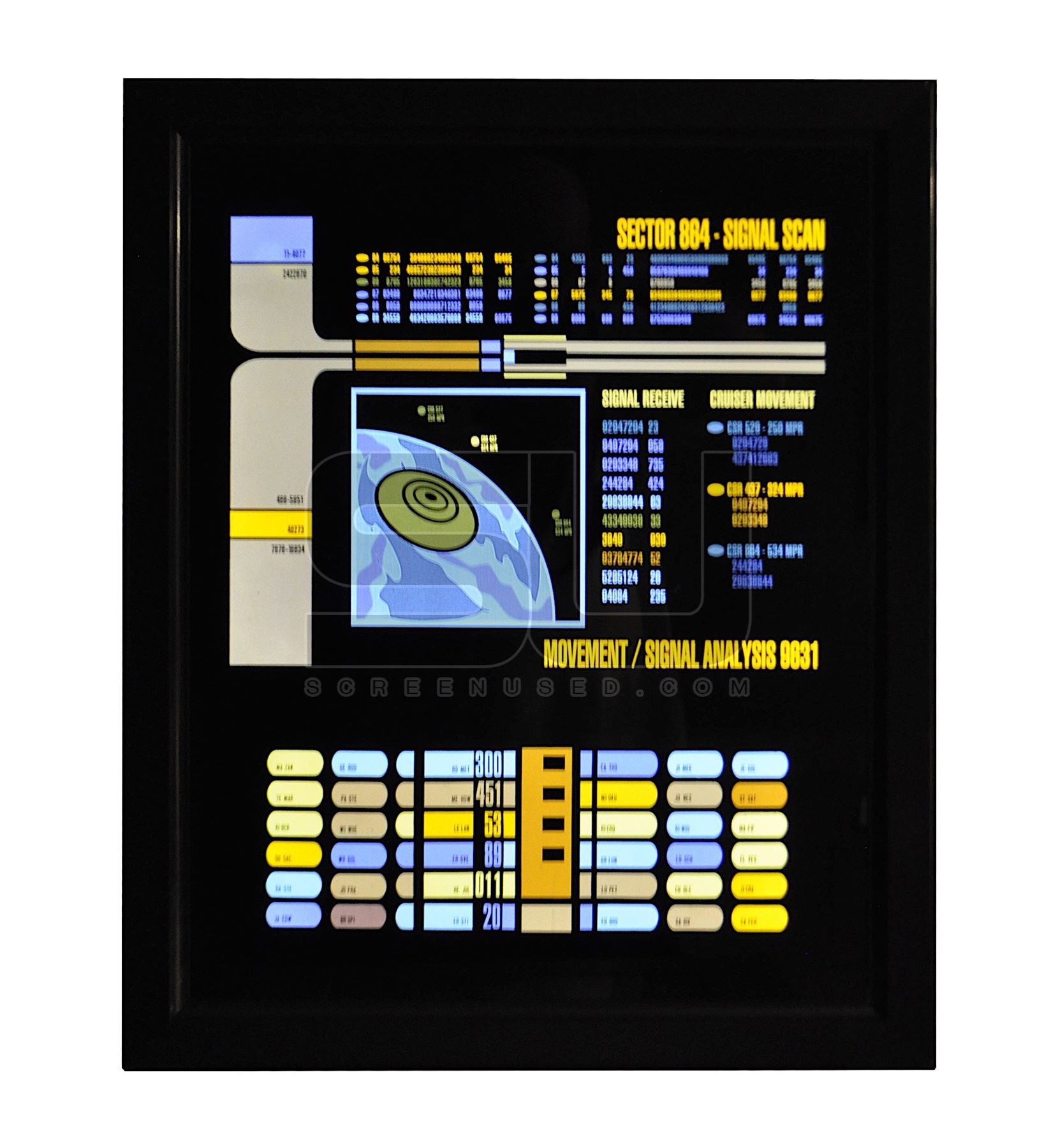 Star Trek: The Next Generation (TV) - USS Enterprise-D Science LCARS Panel