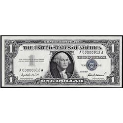 1957 $1 Silver Certificate Note Low Serial 3 Digit Number